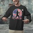 Women's Batter Patriotic American Flag Baseball Silks Unisex Sweatshirt Women's Batter Patriotic American Flag Baseball Silks Unisex Sweatshirt
