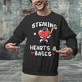 Women's Valentines Day Baseball Stealing Hearts Bases Boys Kids Men Unisex Sweatshirt Women's Valentines Day Baseball Stealing Hearts Bases Boys Kids Men Unisex Sweatshirt