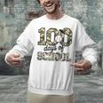 100 Days Of School Camo Baseball Camouflage For Kids Unisex Sweatshirt