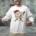 67 Baseball Xmas Lights Santa Hat Holiday Unisex Sweatshirt