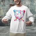 9th Birthday Boys Baseball Ice Cream Drip Boys Baseball Unisex Sweatshirt