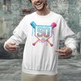 Baseball 50 Year Old Ice Cream Drip 50th Birthday Number 50 Unisex Sweatshirt