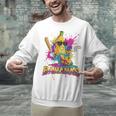 Baseball Banana Splatter Sports Kids Teens Premium Tri-Blend Unisex Sweatshirt