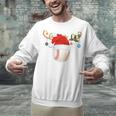 Baseball Christmas Reindeer Santa Hat Sports Player Xmas Unisex Sweatshirt Baseball Christmas Reindeer Santa Hat Sports Player Xmas Unisex Sweatshirt