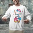 Baseball Drip Number 67 Six Seven Meme Ice Cream Dripping Unisex Sweatshirt