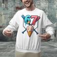 Baseball Ice Cream Drip 67 Six Seven Gen Alpha Slang Meme Unisex Sweatshirt Baseball Ice Cream Drip 67 Six Seven Gen Alpha Slang Meme Unisex Sweatshirt