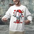 Baseball Ice Cream Drip Valentines Day Sports For Kids Boys Unisex Sweatshirt Baseball Ice Cream Drip Valentines Day Sports For Kids Boys Unisex Sweatshirt