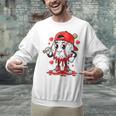 Baseball Ice Cream Valentine Dripping Game Day Men Boys Kids Unisex Sweatshirt