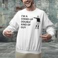 Baseball Pun Saying I'm a Stand Up Double Type Of Guy Unisex Sweatshirt Baseball Pun Saying I'm a Stand Up Double Type Of Guy Unisex Sweatshirt