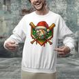 Baseball Xmas Christmas Baseball Ice Cream Drip Boys Unisex Sweatshirt
