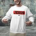 This Boy Runs On Jesus And Baseball Christian Baseball Unisex Sweatshirt