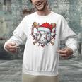Christmas Baseball Santa Hat For Baseball Players Fans Unisex Sweatshirt Christmas Baseball Santa Hat For Baseball Players Fans Unisex Sweatshirt