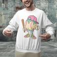 Cute Baseball Ice Cream Drip For Girls & Boys 2 Sides Unisex Sweatshirt