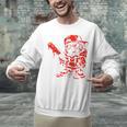 Drippy Baseball Mascot Valentine Heart Glasses Cartoon Unisex Sweatshirt Drippy Baseball Mascot Valentine Heart Glasses Cartoon Unisex Sweatshirt