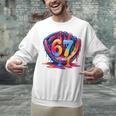 Gen Alpha Slang Ice Cream Drip Six Seven 67 Baseball Catcher Unisex Sweatshirt