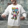 Ice Cream Drip Baseball Party 100 Days Of School Teacher Unisex Sweatshirt Ice Cream Drip Baseball Party 100 Days Of School Teacher Unisex Sweatshirt