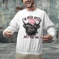 I'm Head Heffa Just Ask Me Bossy Highland Cow Baseball Cap Unisex Sweatshirt I'm Head Heffa Just Ask Me Bossy Highland Cow Baseball Cap Unisex Sweatshirt