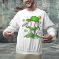 Kids Boys Happy St Patricks Day Kids Baseball Ice Cream Drip Unisex Sweatshirt