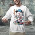 Melting Slime Sprinkle Baseball Mascot With Bat Unisex Sweatshirt Melting Slime Sprinkle Baseball Mascot With Bat Unisex Sweatshirt