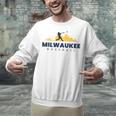 Milwaukee Baseball Minimalist City Skyline Baseball Lover Unisex Sweatshirt Milwaukee Baseball Minimalist City Skyline Baseball Lover Unisex Sweatshirt