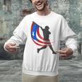 Puerto Rico Baseball Flag Player Boricua Heritage Sports Unisex Sweatshirt
