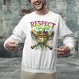 Respect The Drip Mardi Gras Baseball Ice Cream Boys Carnival Unisex Sweatshirt Respect The Drip Mardi Gras Baseball Ice Cream Boys Carnival Unisex Sweatshirt