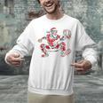 Santa Playing Baseball Catcher Merry Christmas Sport Player Unisex Sweatshirt Santa Playing Baseball Catcher Merry Christmas Sport Player Unisex Sweatshirt