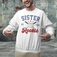 Sister Of Rookie 1st Birthday Baseball Boy Family Matching Unisex Sweatshirt Sister Of Rookie 1st Birthday Baseball Boy Family Matching Unisex Sweatshirt