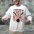 I Teach Kids To Hit And Steal Baseball Softball Coach Premium Tri-Blend Unisex Sweatshirt I Teach Kids To Hit And Steal Baseball Softball Coach Premium Tri-Blend Unisex Sweatshirt