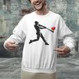 Valentines Day Baseball Batter Silhouette Heart Men Boys Kid Unisex Sweatshirt Valentines Day Baseball Batter Silhouette Heart Men Boys Kid Unisex Sweatshirt