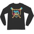 10 Years Old 10th Birthday Baseball Ice Cream Dripping Boys Unisex Long Sleeve T-Shirt 10 Years Old 10th Birthday Baseball Ice Cream Dripping Boys Unisex Long Sleeve T-Shirt