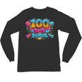 100 Days Of School Baseball Drip Ice Cream Costume Teachers Unisex Long Sleeve T-Shirt