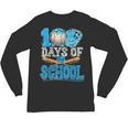 100 Days Of School Baseball Ice Cream Drip Student Kids Boys Unisex Long Sleeve T-Shirt