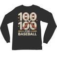 100 Days Of School Baseball Love Valentine’s Day Men Women Unisex Long Sleeve T-Shirt