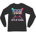 100 Days Of School Boy Kids Baseball Ice Cream Drip Teacher Unisex Long Sleeve T-Shirt 100 Days Of School Boy Kids Baseball Ice Cream Drip Teacher Unisex Long Sleeve T-Shirt