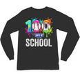 100 Days Of School Dripping Baseball Boys Kids Teacher Unisex Long Sleeve T-Shirt
