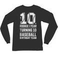 10th Birthday Rookie Of The Year Baseball Double Digit Humor Unisex Long Sleeve T-Shirt 10th Birthday Rookie Of The Year Baseball Double Digit Humor Unisex Long Sleeve T-Shirt