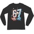 6 7 Baseball Six Seven Meme 67 Hands Kids Men Women Unisex Long Sleeve T-Shirt