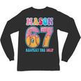 6 7 Mason Baseball Drip Number 67 Player Or 67th Birthday Unisex Long Sleeve T-Shirt 6 7 Mason Baseball Drip Number 67 Player Or 67th Birthday Unisex Long Sleeve T-Shirt