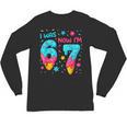 I Was 6 Now I'm 7 67 Birthday Baseball Drip 7 Year Old Unisex Long Sleeve T-Shirt I Was 6 Now I'm 7 67 Birthday Baseball Drip 7 Year Old Unisex Long Sleeve T-Shirt