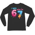 I Was 6 Now I'm 7 Meme Six Seven Baseball 7th Birthday Unisex Long Sleeve T-Shirt
