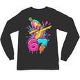 67 Baseball Dabbing Banana 6 7 Dripping Ice Cream Meme Unisex Long Sleeve T-Shirt