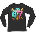 67 Baseball Ice Cream Drip Kids Unisex Long Sleeve T-Shirt