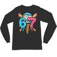 67 Baseball Ice Cream Drip Player Unisex Long Sleeve T-Shirt