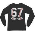 67 Six Seven Number 6 7 Meme Baseball Six Seven For Boys Men Unisex Long Sleeve T-Shirt 67 Six Seven Number 6 7 Meme Baseball Six Seven For Boys Men Unisex Long Sleeve T-Shirt