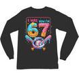 7th Birthday Boys I Was 6 Now I'm 7 Baseball Ice Cream Drip Unisex Long Sleeve T-Shirt 7th Birthday Boys I Was 6 Now I'm 7 Baseball Ice Cream Drip Unisex Long Sleeve T-Shirt
