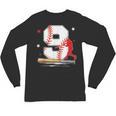 9 Years Old Baseball Birthday Boy 9th Bday Party Unisex Long Sleeve T-Shirt