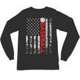 American Flag Baseball Team Baseball Player Baseball Unisex Long Sleeve T-Shirt