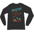Backstop Catcher Baseball Graphic Unisex Long Sleeve T-Shirt Backstop Catcher Baseball Graphic Unisex Long Sleeve T-Shirt