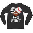 Ball Aunt Heart Football Baseball Hockey Game Day Unisex Long Sleeve T-Shirt Ball Aunt Heart Football Baseball Hockey Game Day Unisex Long Sleeve T-Shirt